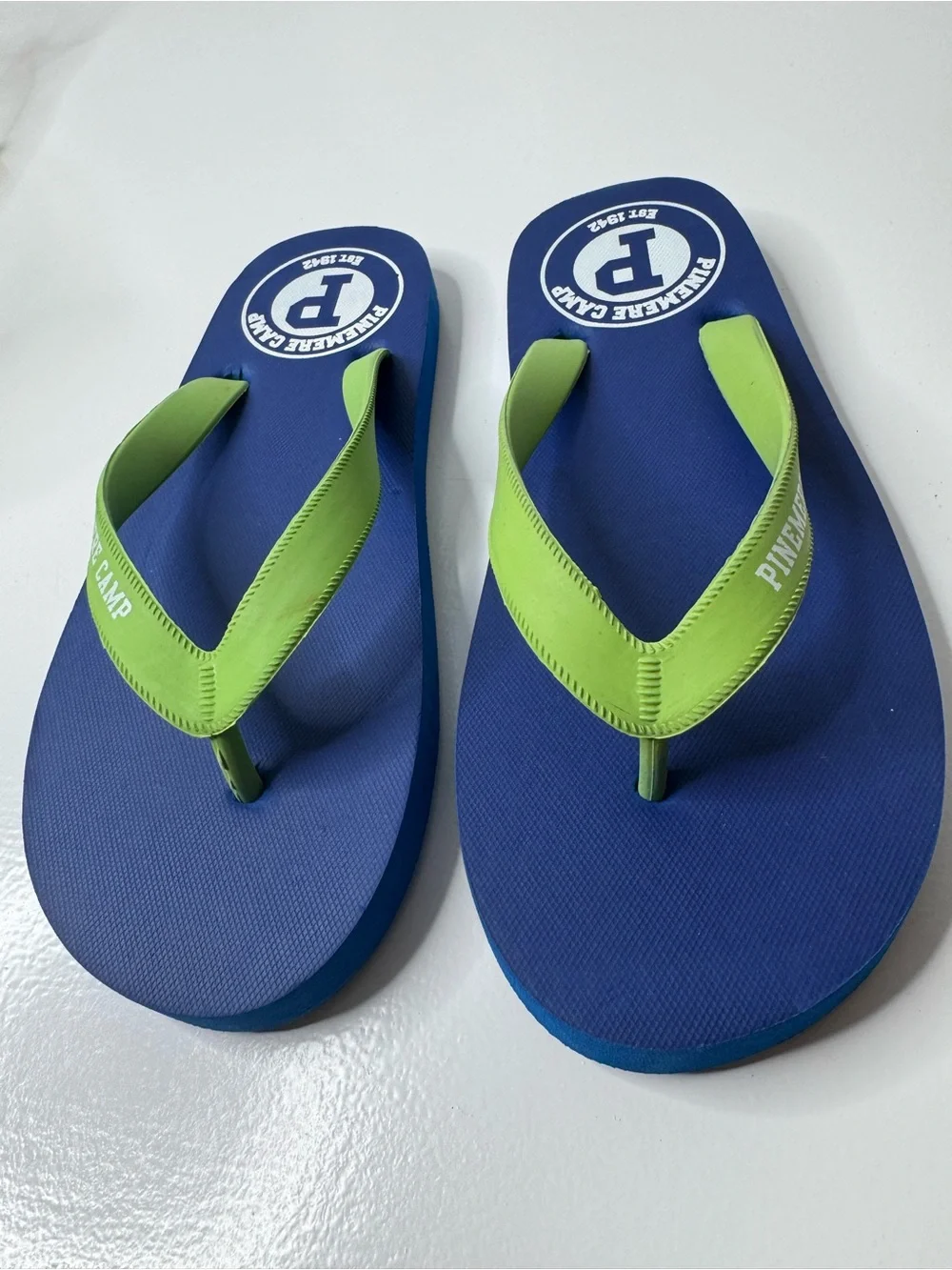 Pinemere Camp Men's Blue Flip-Flop Sandal - Casual Beach Comfort